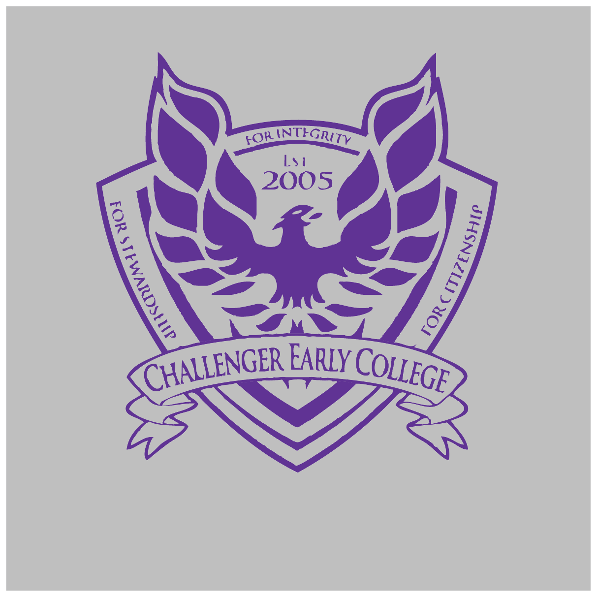 CHALLENGER / COLLEGE LOGO C/N FLEECE