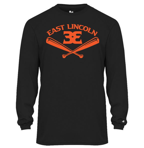 East Lincoln 33 Bats - YOUTH Performance Long Sleeve Tee