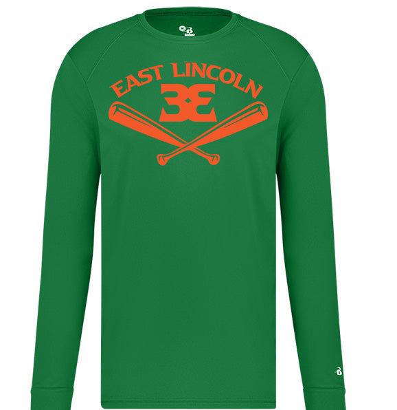 East Lincoln 33 Bats - YOUTH Performance Long Sleeve Tee