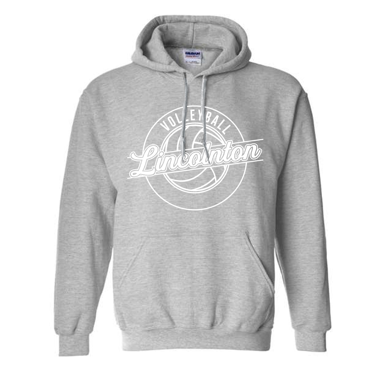 Cursive Lincolnton Volleyball - YOUTH Heavyweight Hoodie
