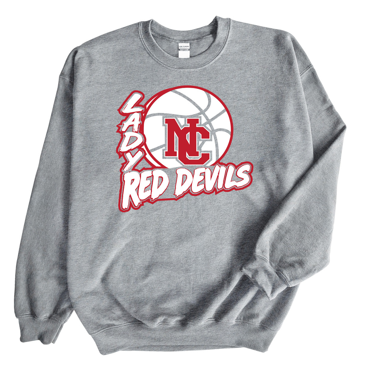 Lady Red Devils Basketball - Crewneck Sweatshirt