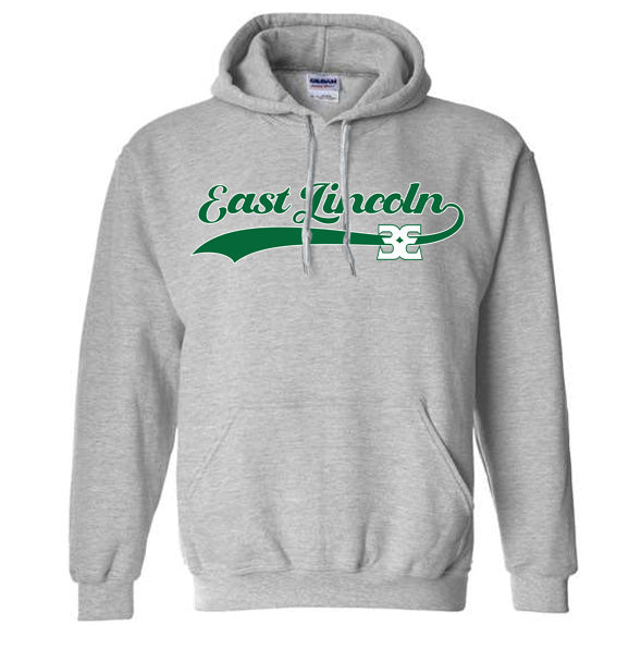 East Lincoln 33 Cursive - YOUTH Heavyweight Hoodie