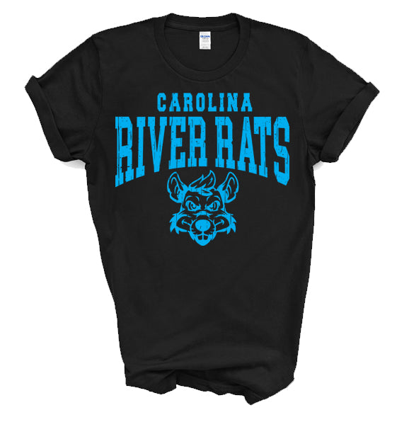 Carolina River Rats Distressed Arch - YOUTH Short Sleeve Tee