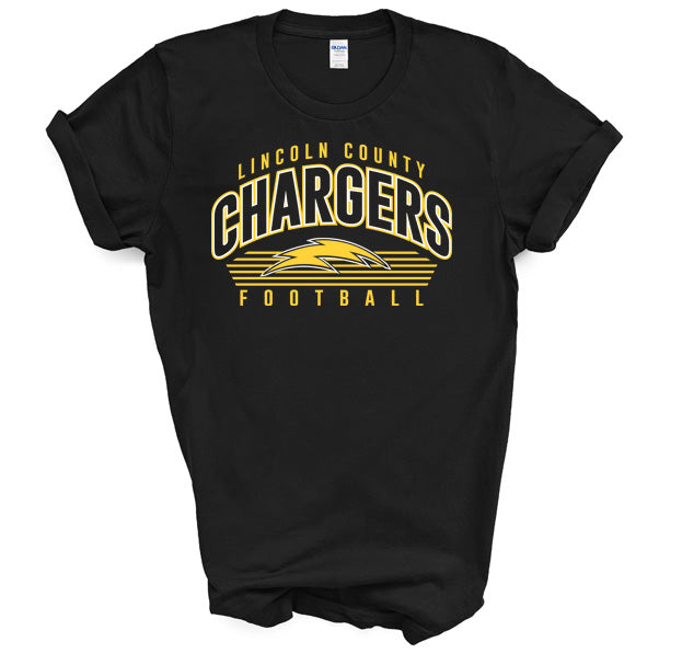 Lincoln Chargers Arch - YOUTH Short Sleeve Tee