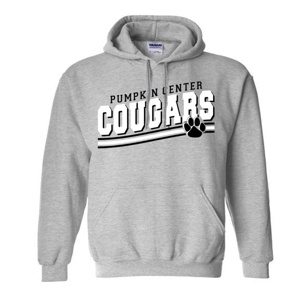Pumpkin Center Cougars Lines - Heavyweight Hoodie