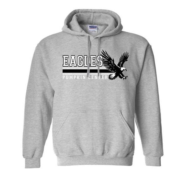 Pumpkin Center Eagles Lines - Heavyweight Hoodie