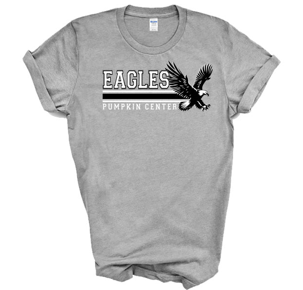 Pumpkin Center Eagles Lines - Short Sleeve Tee