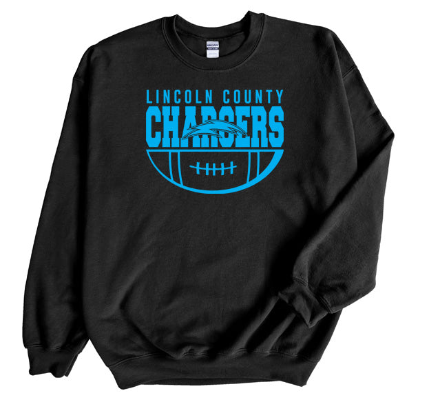 Lincoln Chargers Football - Crewneck Sweatshirt