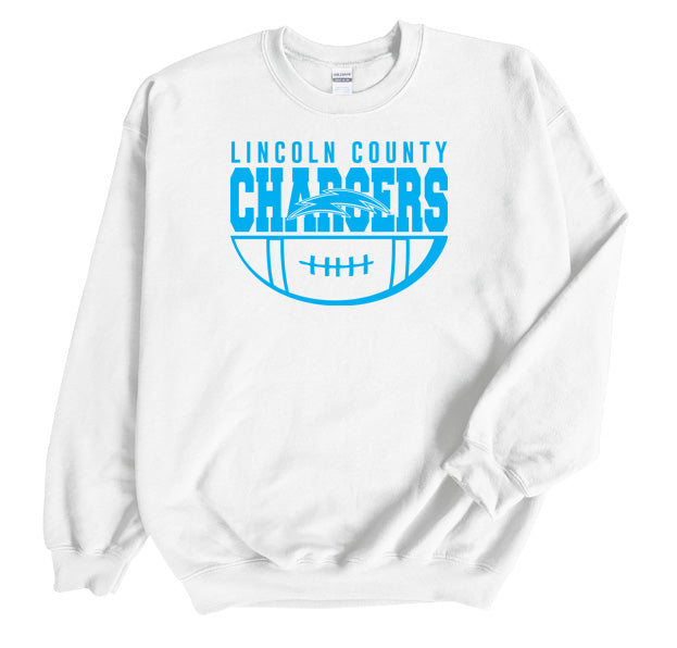 Lincoln Chargers Football - Crewneck Sweatshirt