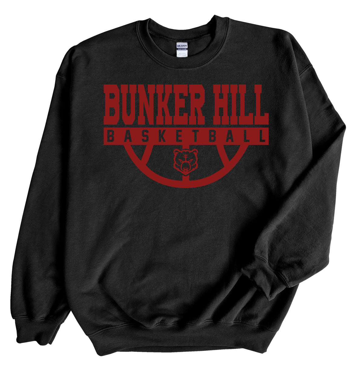 Bunker Hill Half Basketball - Crewneck Sweatshirt