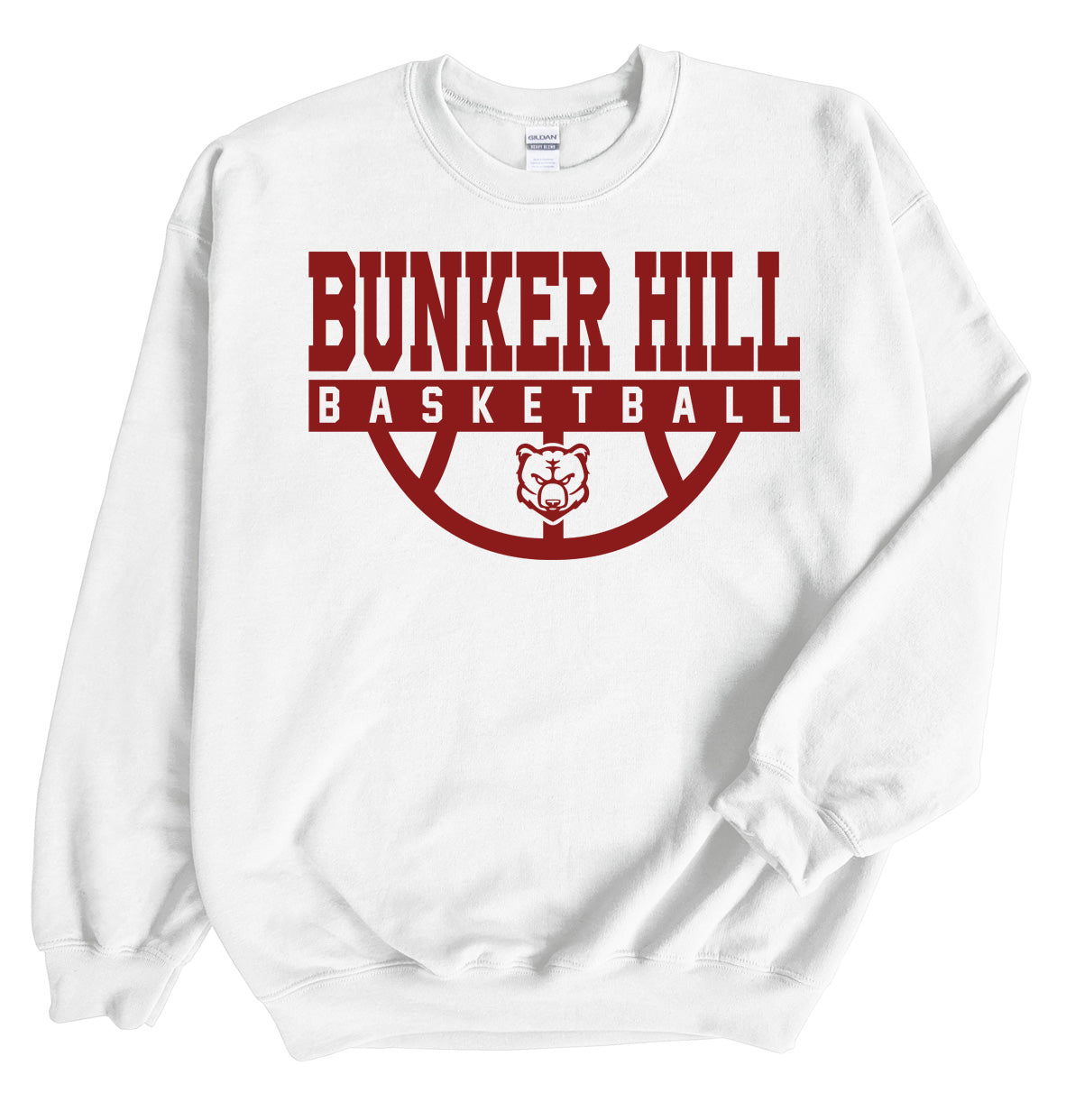 Bunker Hill Half Basketball - Crewneck Sweatshirt