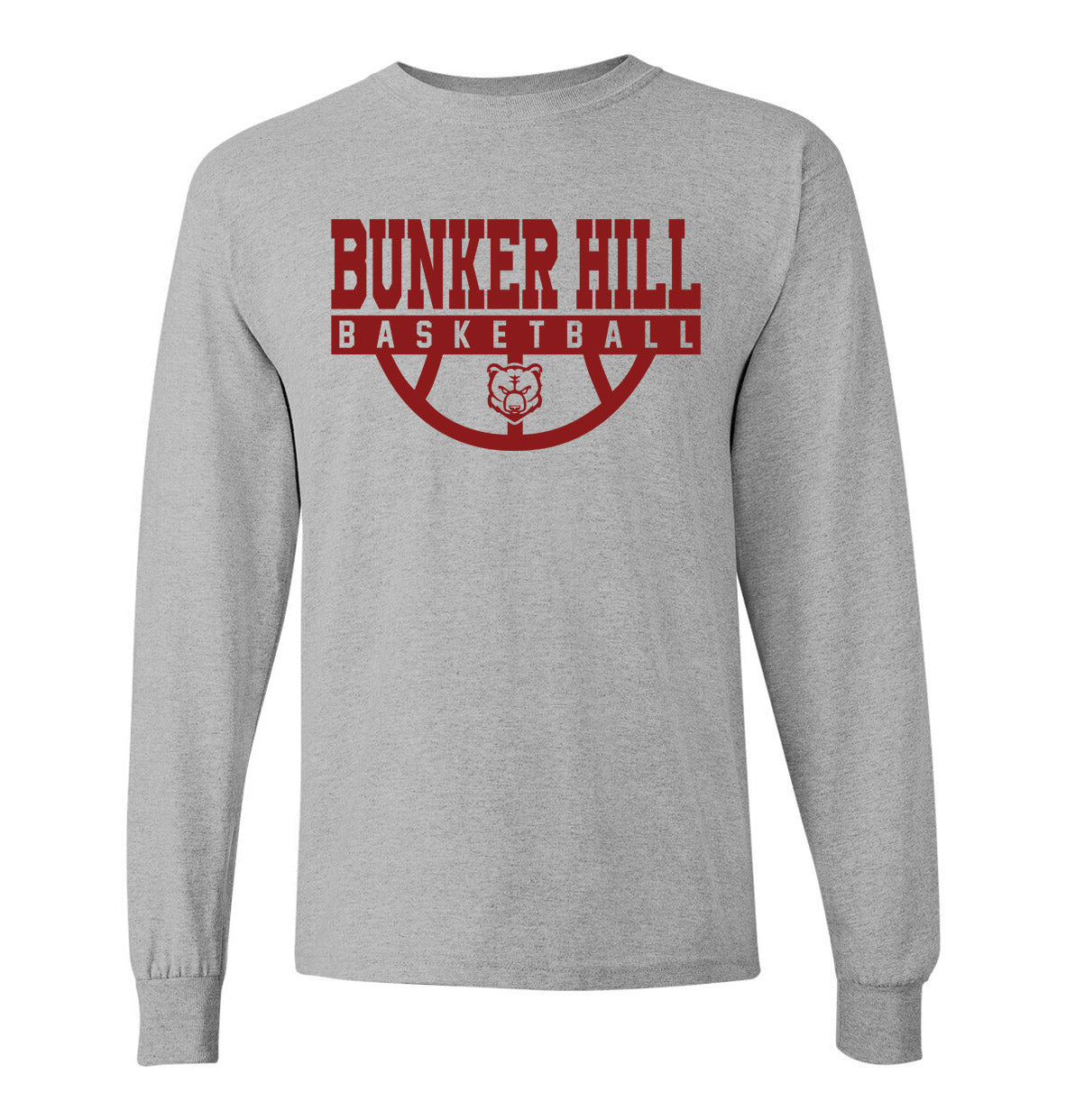 Bunker Hill Half Basketball - Long Sleeve Tee