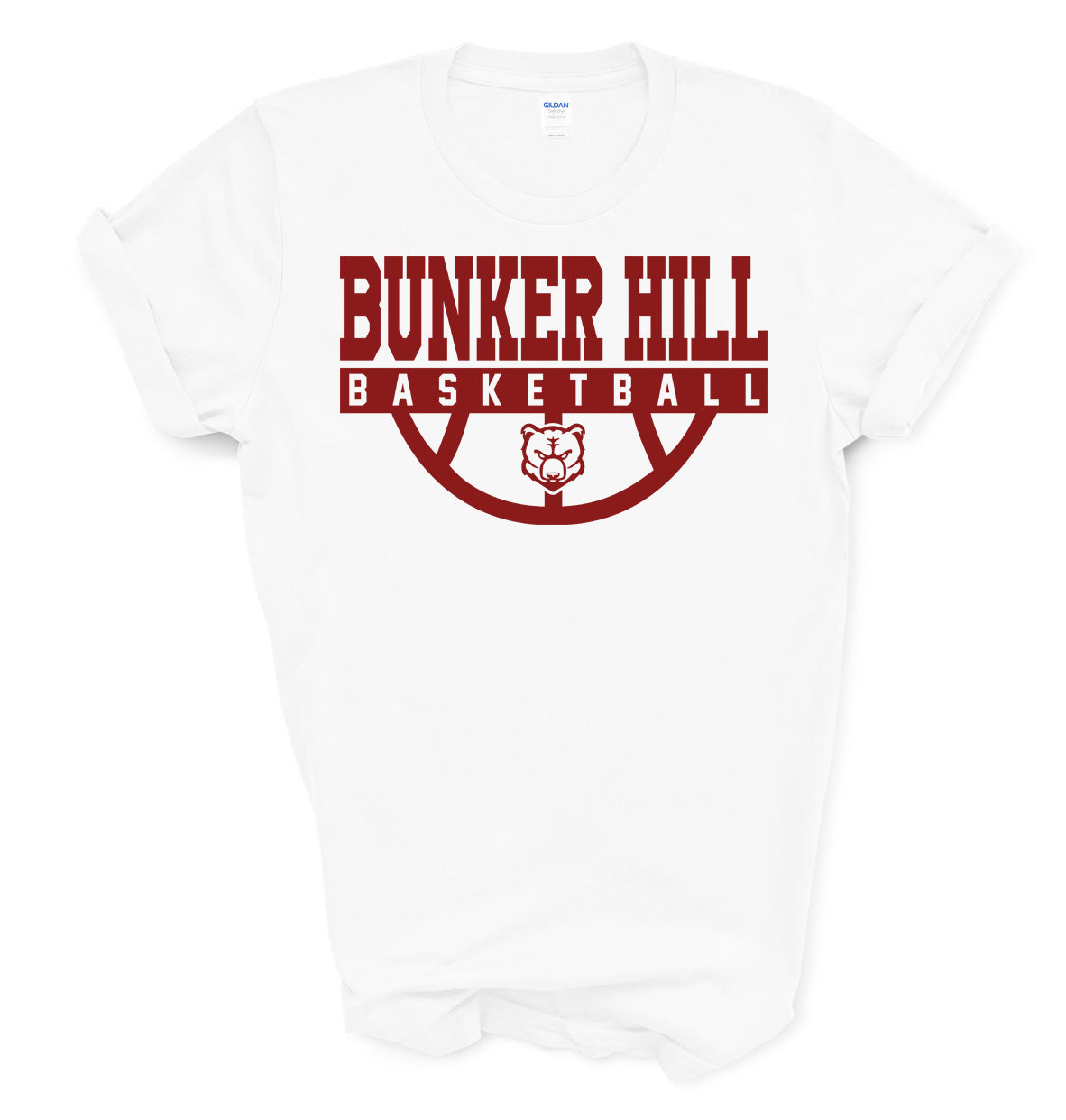 Bunker Hill Half Basketball - Short Sleeve Tee
