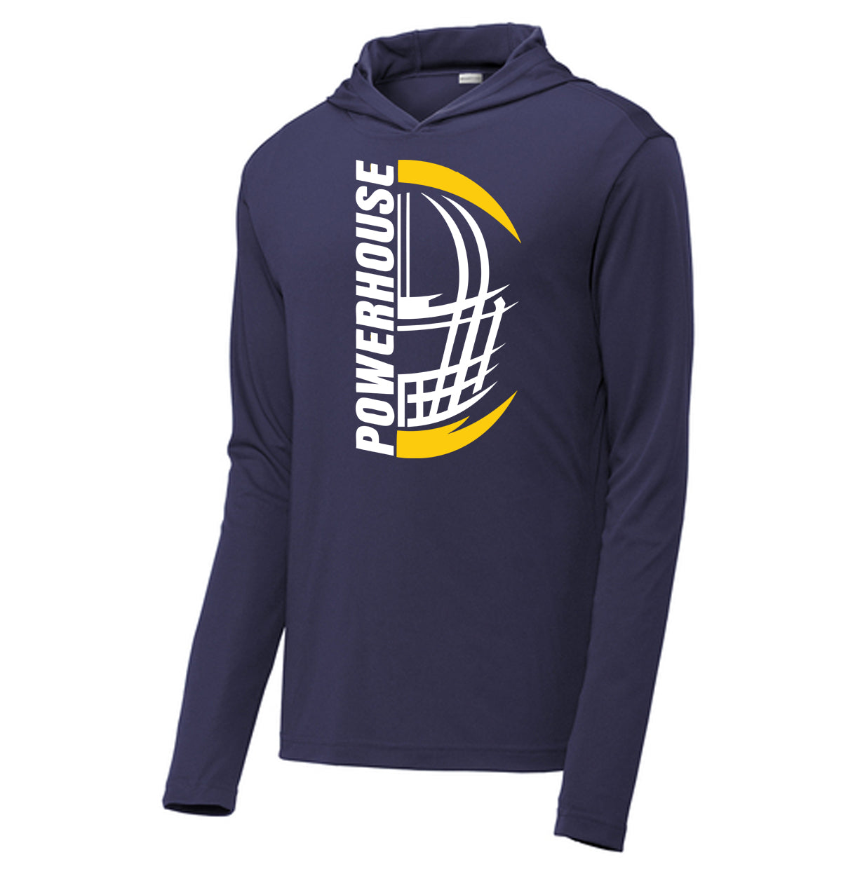Powerhouse Helmet - Performance Long Sleeve Hooded Tee