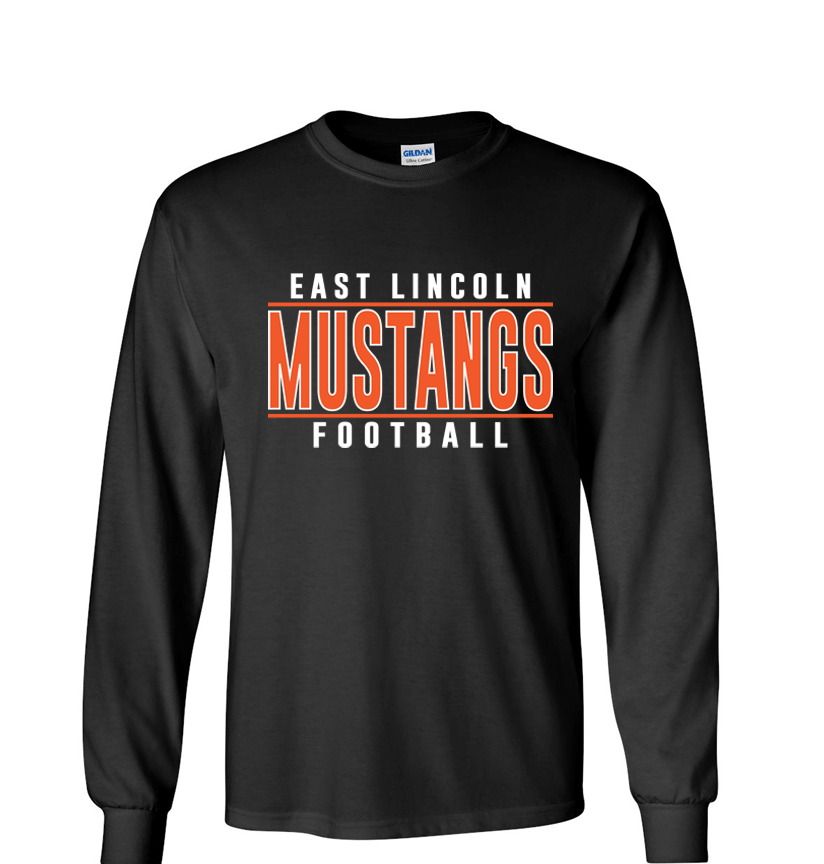 East Lincoln Football Lines O - Long Sleeve Tee