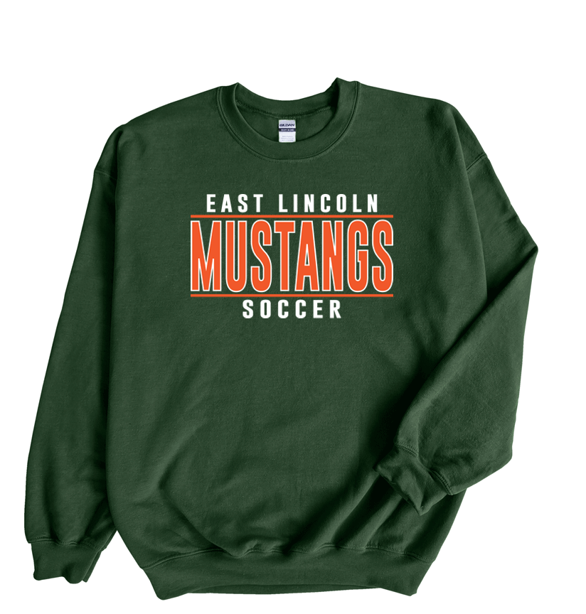East Lincoln Soccer Lines O - Crewneck Sweatshirt