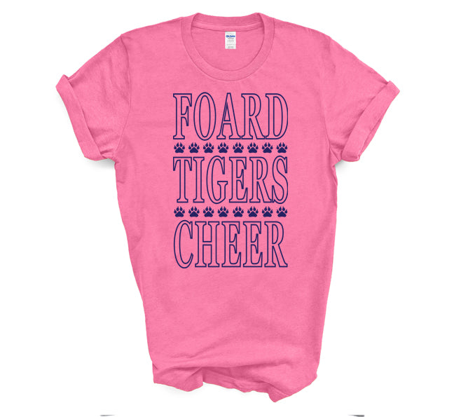 Foard Tigers Cheer - Short Sleeve Tee