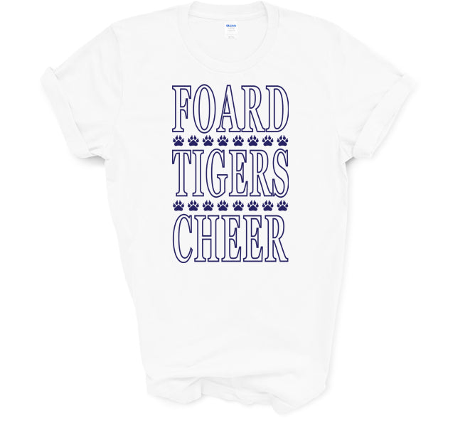 Foard Tigers Cheer - Short Sleeve Tee