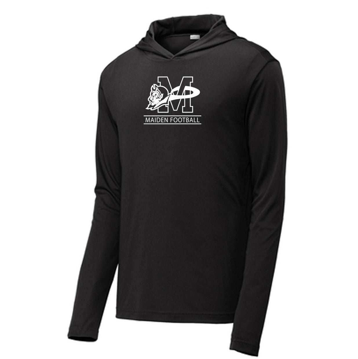 Maiden Football - Performance Long Sleeve Hooded Tee