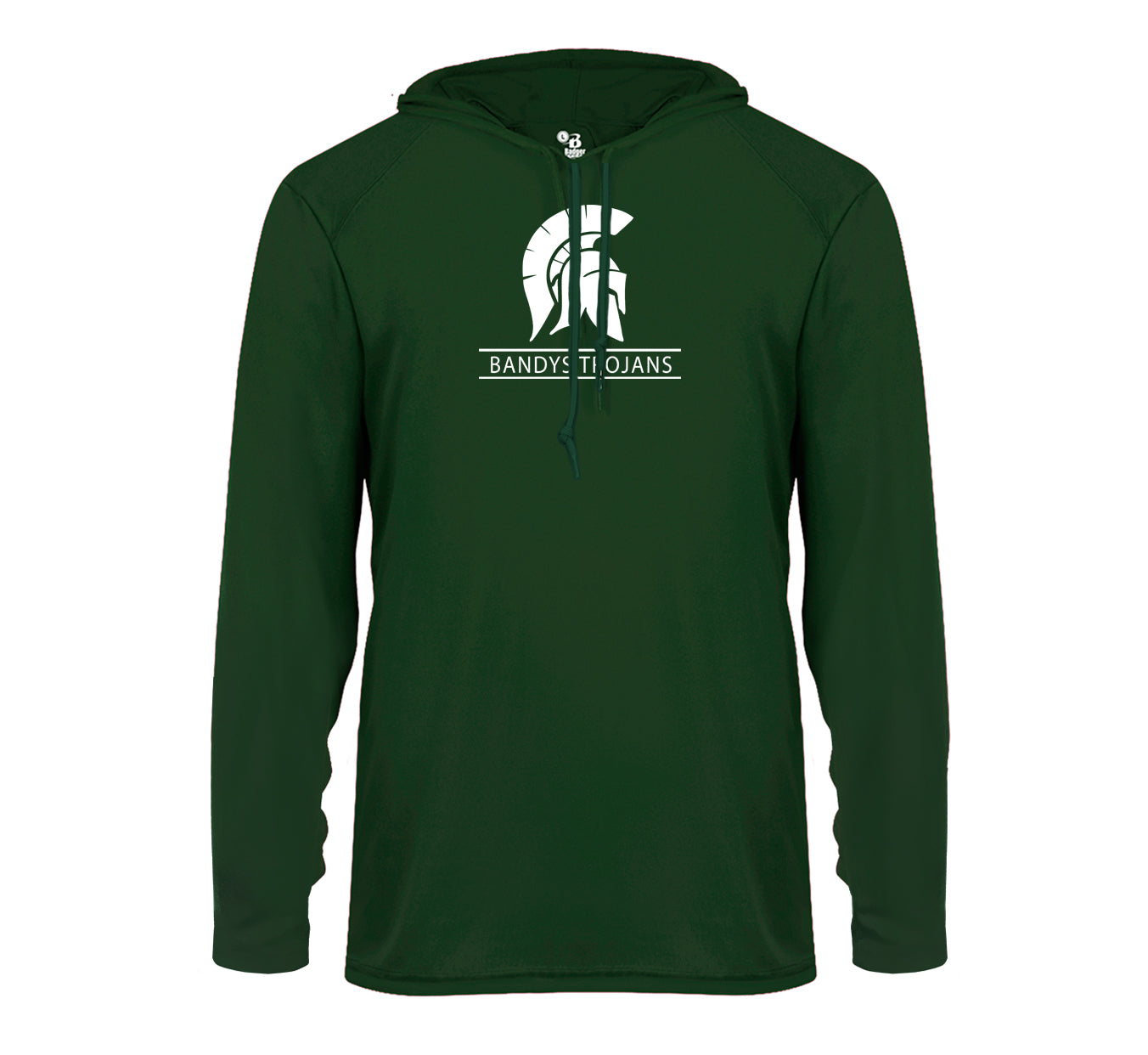Bandys Trojans - Performance Long Sleeve Hooded Tee