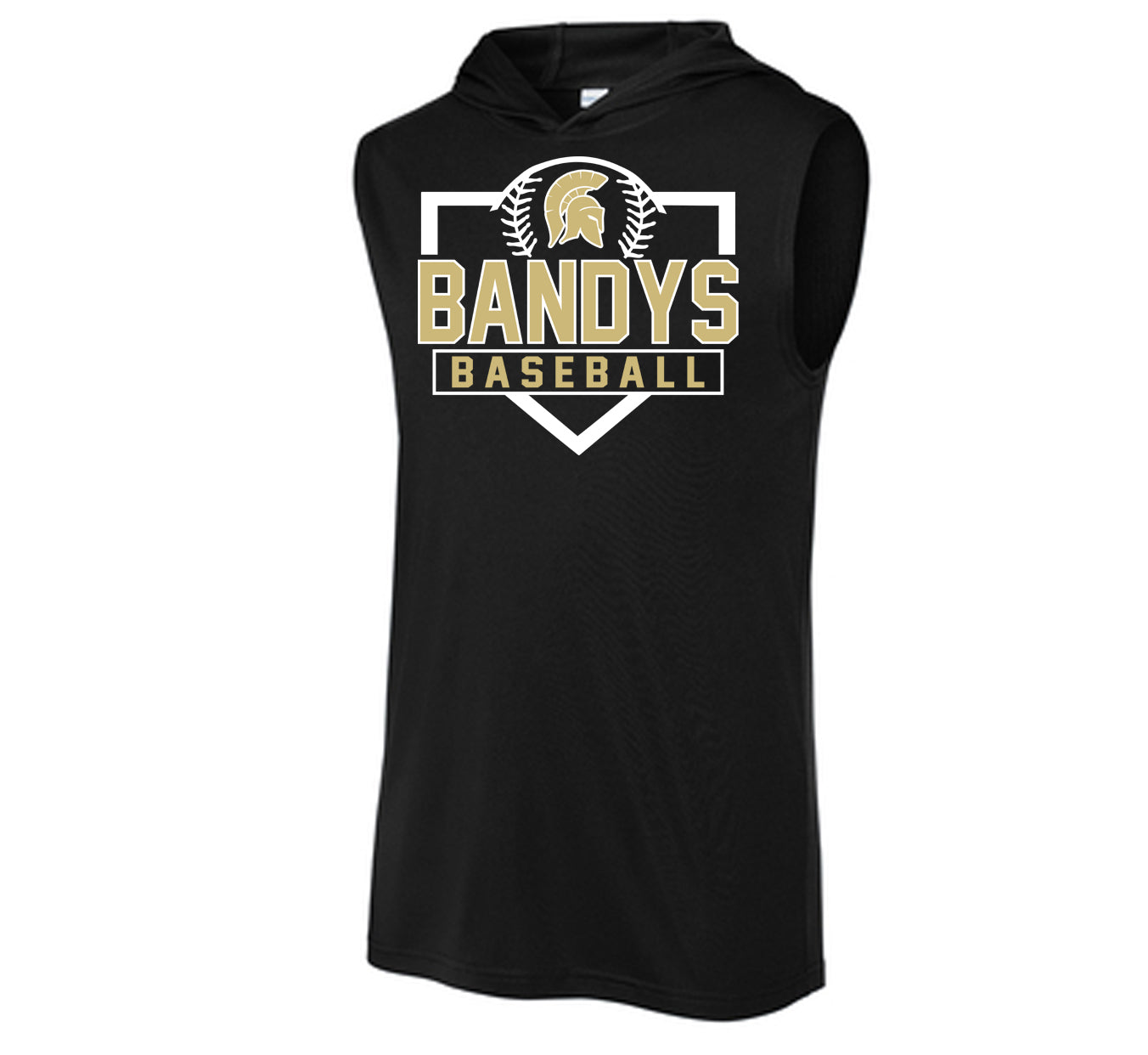 Bandys Baseball - Performance Hooded Sleeveless Tee