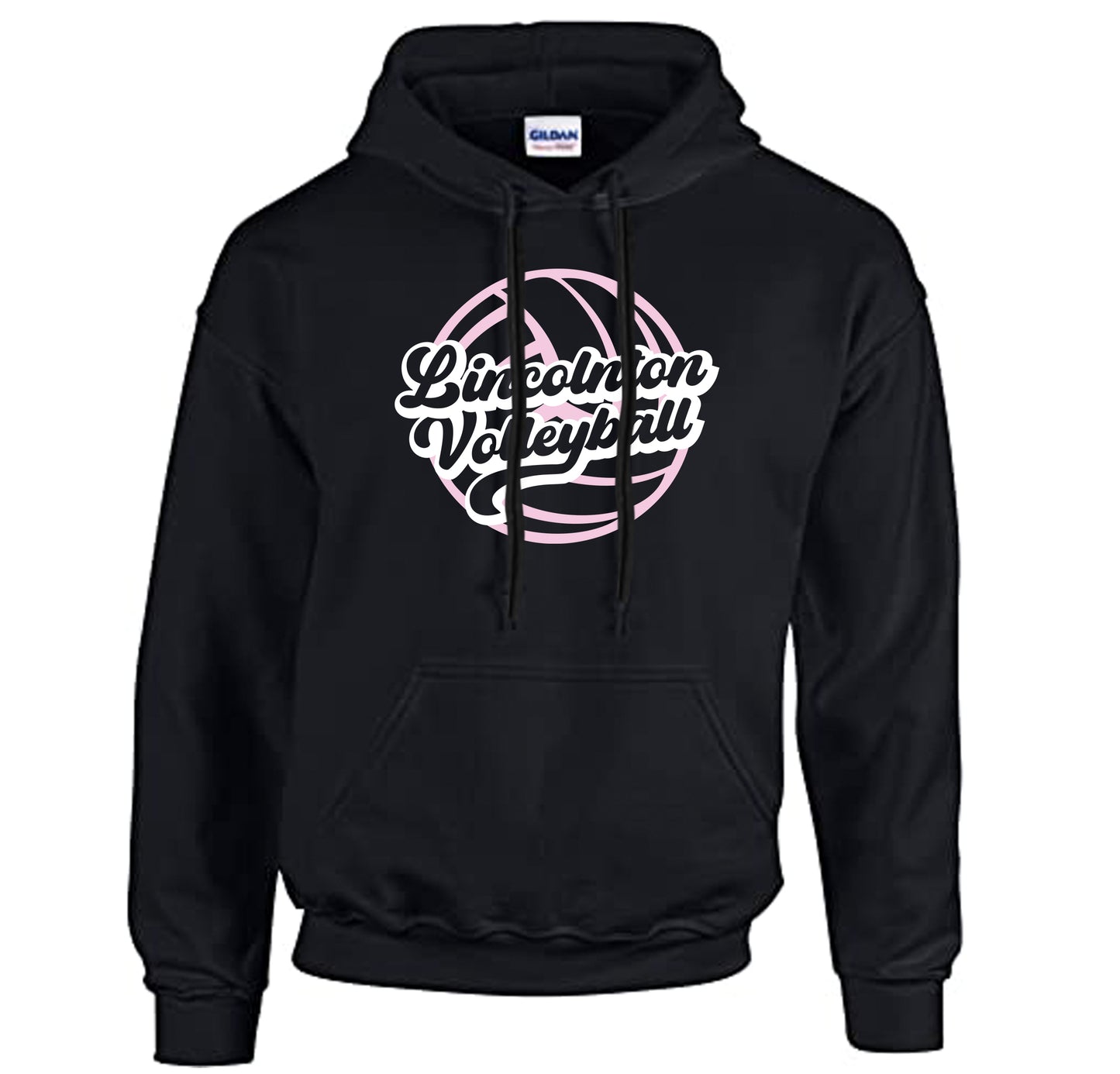 Lincolnton Volleyball Retro - PERSONALIZED Heavyweight Hoodie