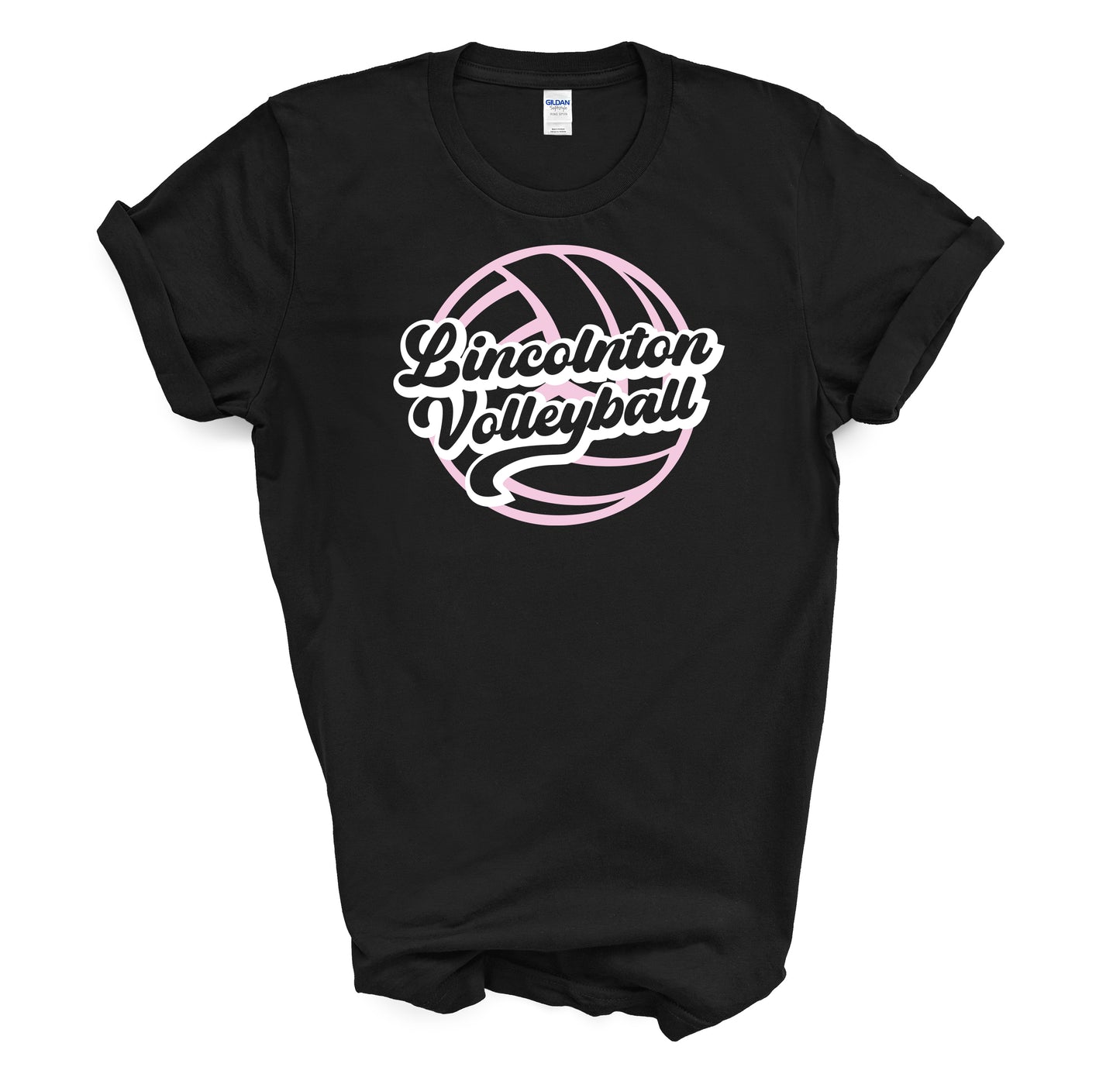 Lincolnton Volleyball Retro - Short Sleeve Tee