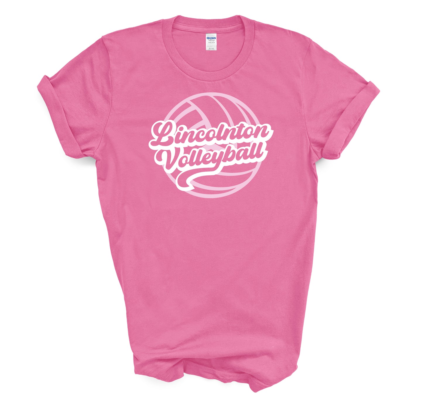 Lincolnton Volleyball Retro - Short Sleeve Tee