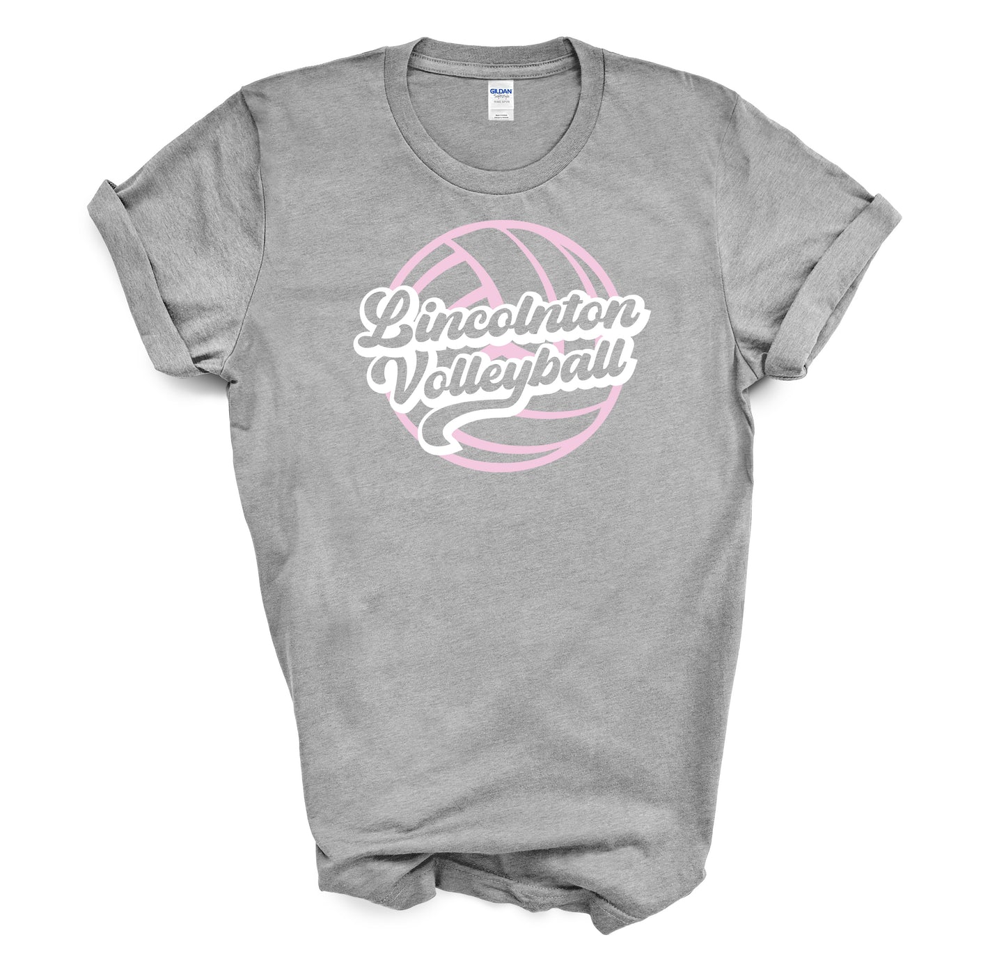 Lincolnton Volleyball Retro - Short Sleeve Tee