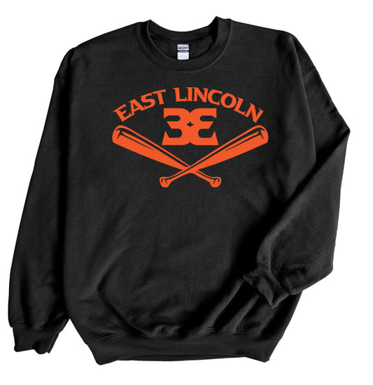 East Lincoln 33 Bats - PERSONALIZED Crewneck Sweatshirt