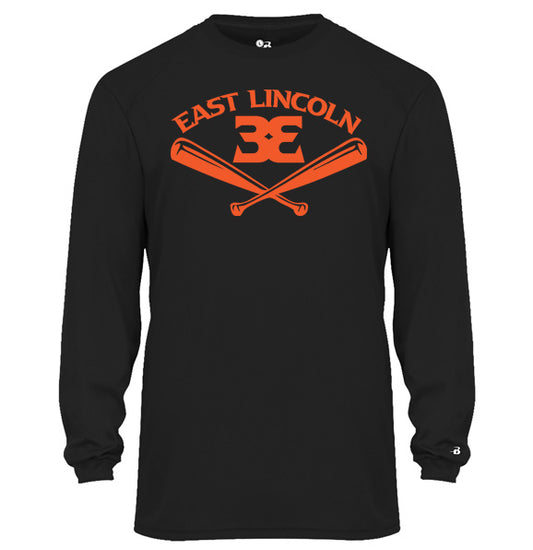 East Lincoln 33 Bats - YOUTH Performance Long Sleeve Tee