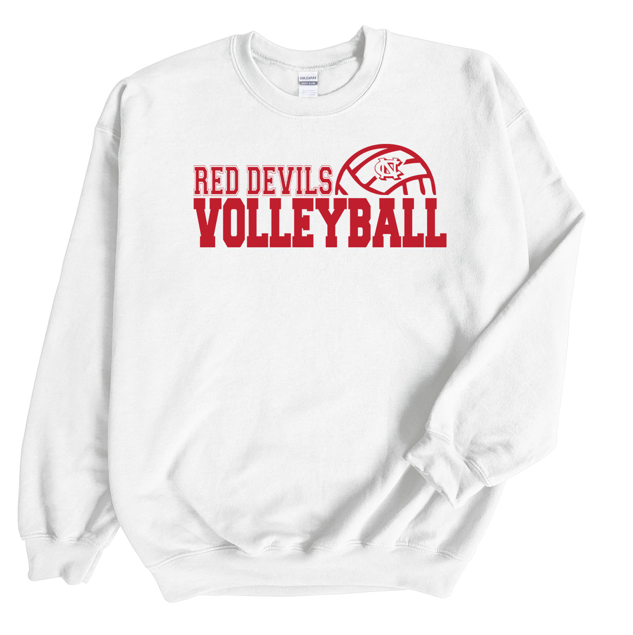 Newton Conover Volleyball Outline - Crewneck Sweatshirt