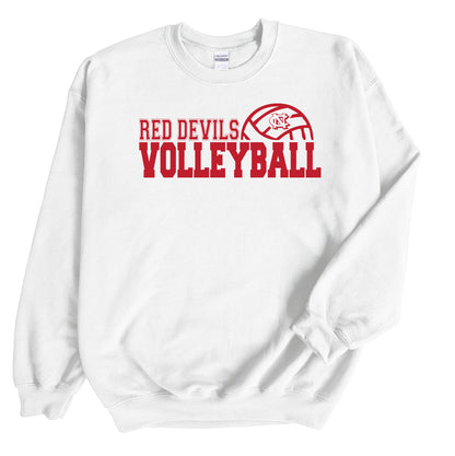 Newton Conover Volleyball Outline - Crewneck Sweatshirt