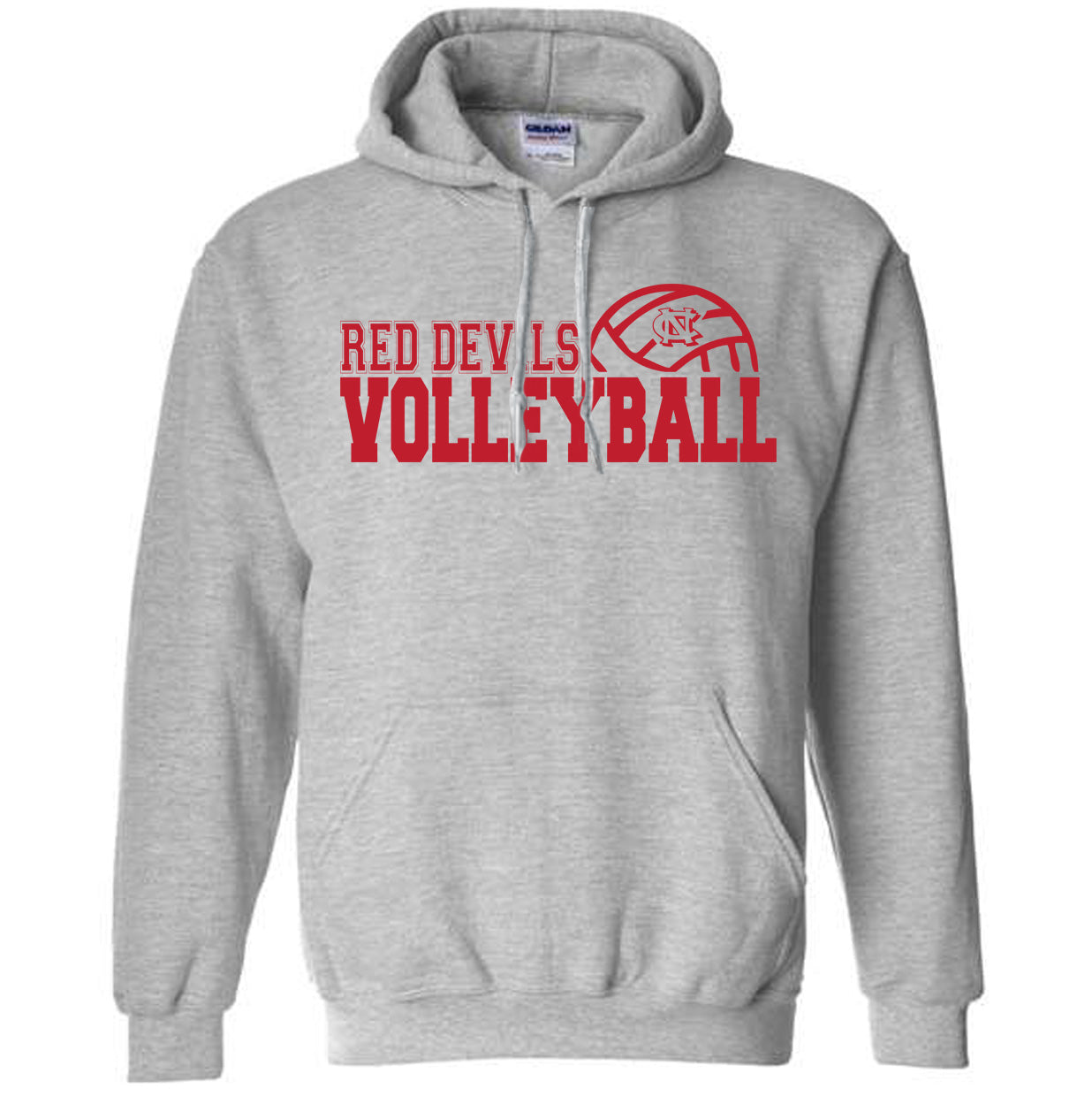 Newton Conover Volleyball Outline - Heavyweight Hoodie