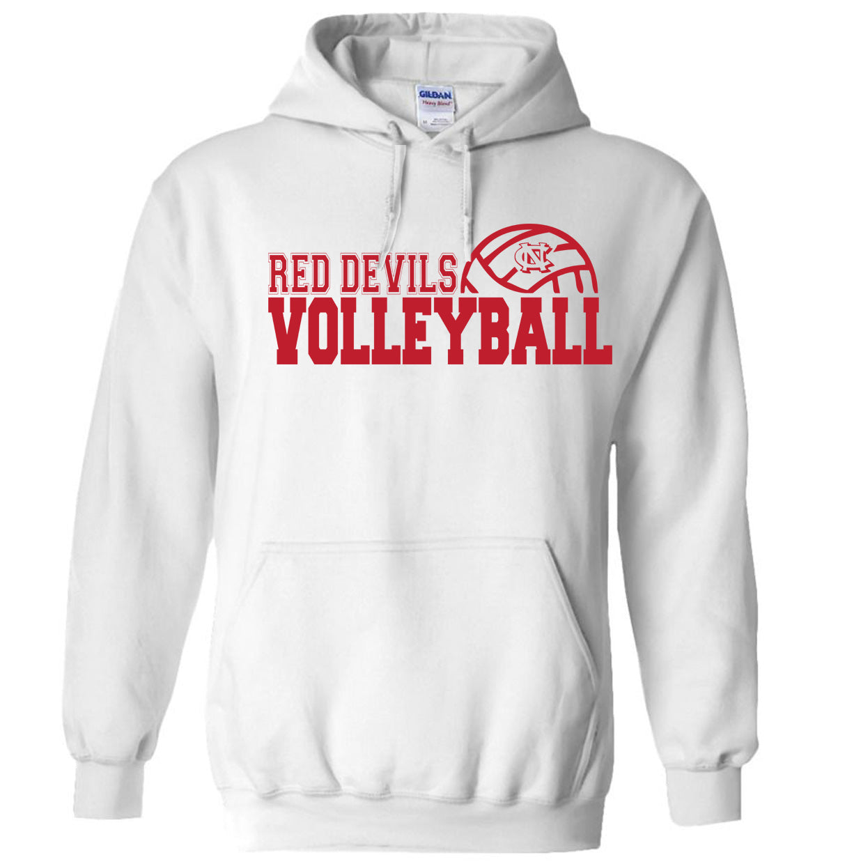 Newton Conover Volleyball Outline - Heavyweight Hoodie