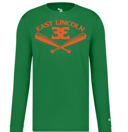 East Lincoln 33 Bats - YOUTH Performance Long Sleeve Tee