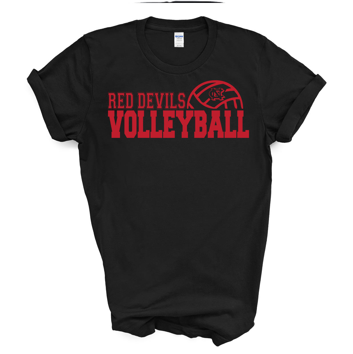 Newton Conover Volleyball Outline - Short Sleeve Tee