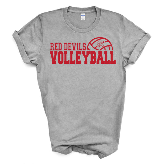 Newton Conover Volleyball Outline - Short Sleeve Tee