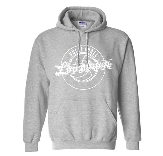 Cursive Lincolnton Volleyball - Heavyweight Hoodie