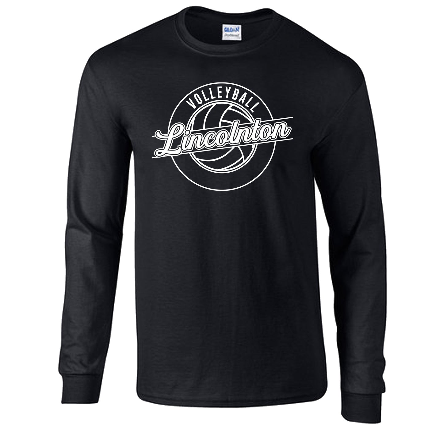 Cursive Lincolnton Volleyball - Long Sleeve Tee