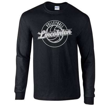 Cursive Lincolnton Volleyball - Long Sleeve Tee