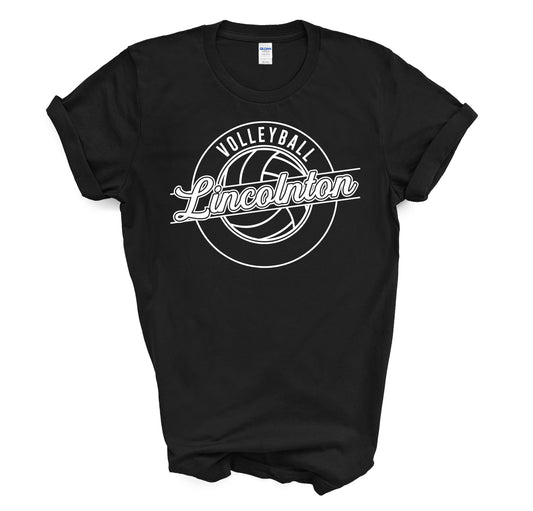 Cursive Lincolnton Volleyball - YOUTH Short Sleeve Tee