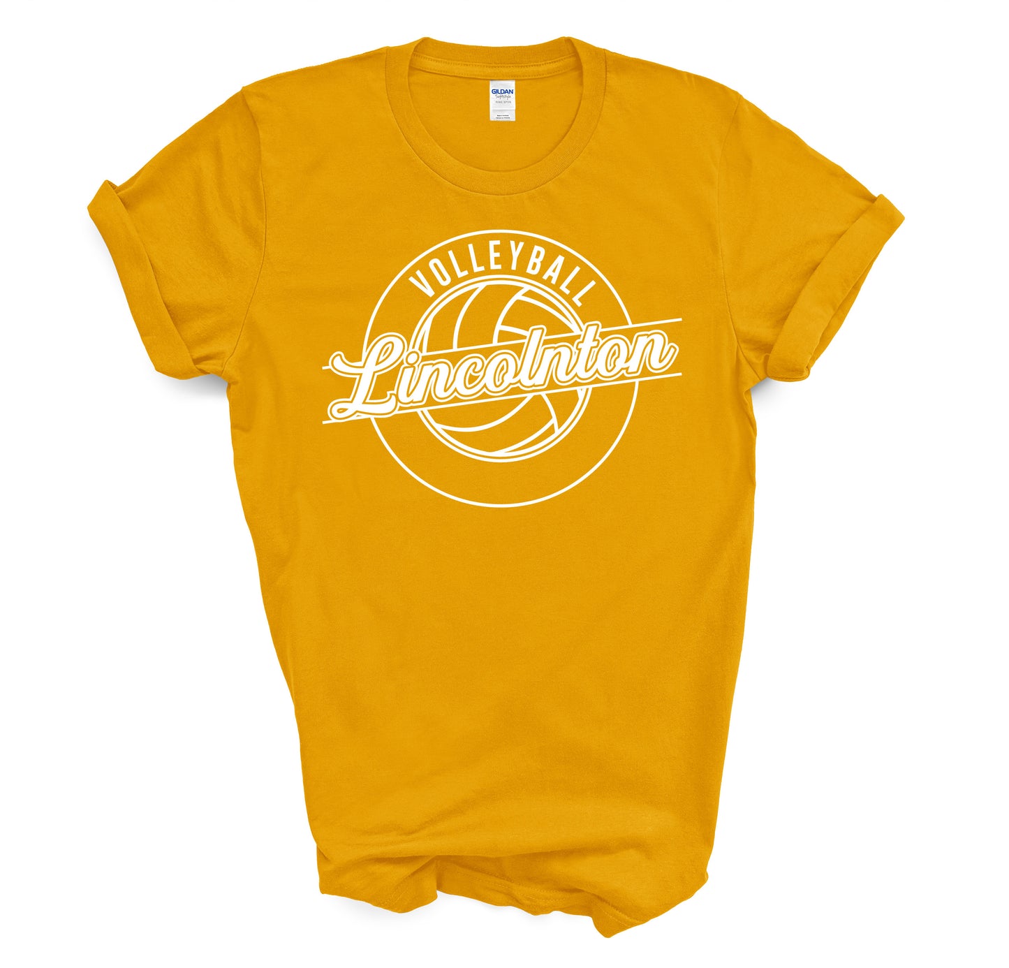 Cursive Lincolnton Volleyball - Short Sleeve Tee