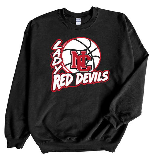 Lady Red Devils Basketball - Crewneck Sweatshirt