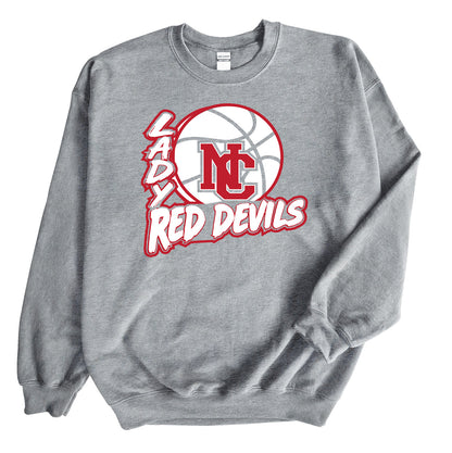 Lady Red Devils Basketball - Crewneck Sweatshirt