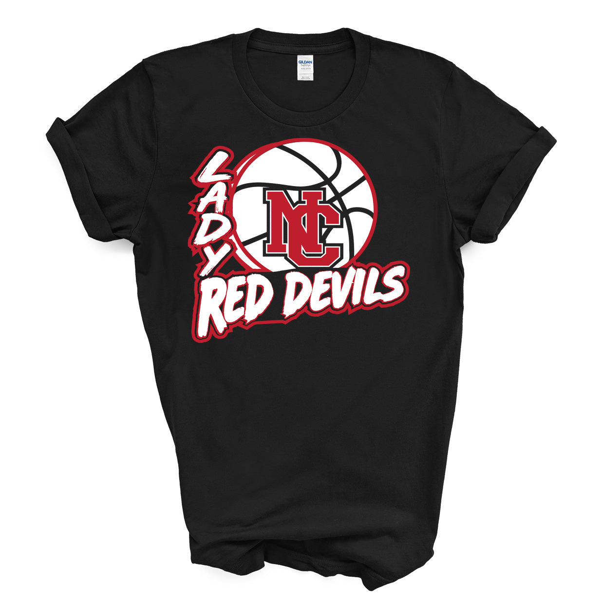 Lady Red Devils Basketball - Short Sleeve Tee