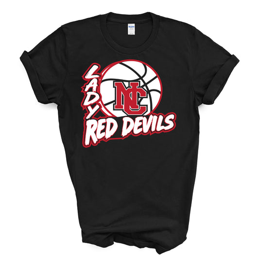 Lady Red Devils Basketball - Short Sleeve Tee
