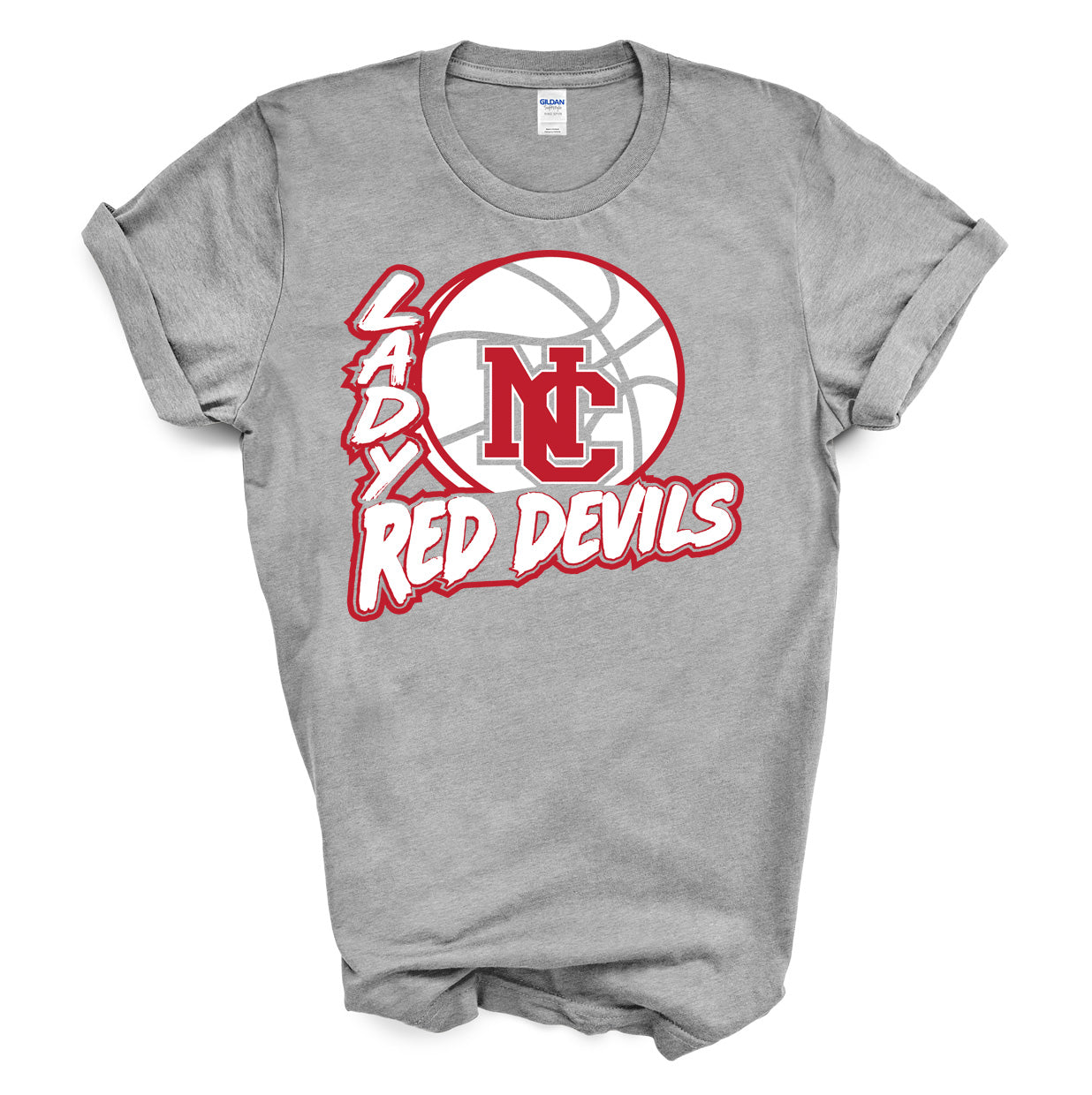 Lady Red Devils Basketball - Short Sleeve Tee