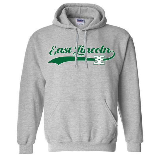 East Lincoln 33 Cursive  - Heavyweight Hoodie