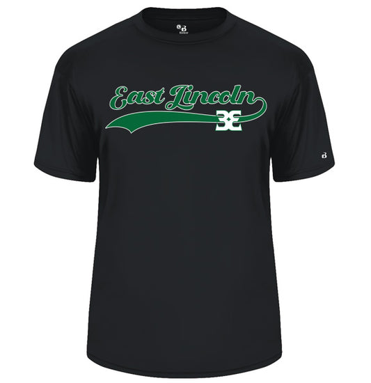East Lincoln 33 Cursive - YOUTH Performance Short Sleeve Tee